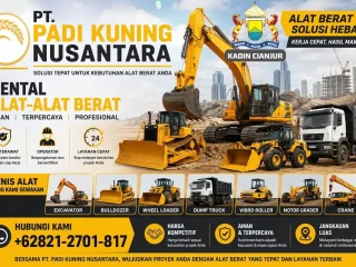 Dukung Pembangunan,PT Padi Kuning Nusantara Siapkan Layanan Sewa Alat Berat