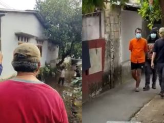 Polisi Hadirkan Tersangka saat Pencarian Potongan Kaki Korban Mutilasi, Tunjukkan Titik Pembuangan di Kali Licin Depok