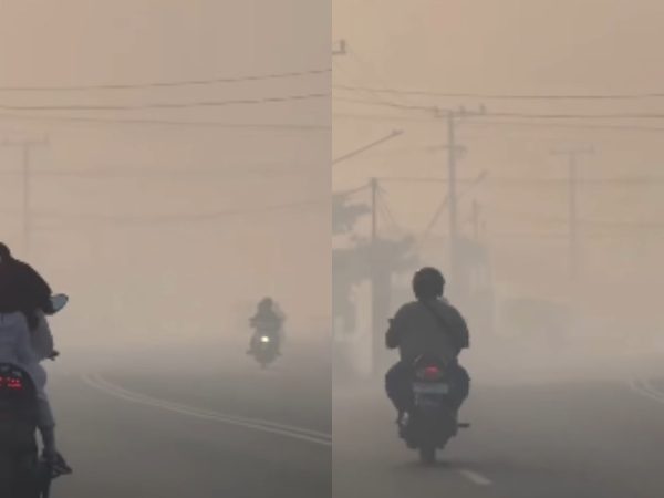 Duh! Warga Banjarbaru Keluhkan Asap Pekat Karhutla Selimuti Jalan Raya: Kalau Laju Bahaya, Bisa Kecelakaan