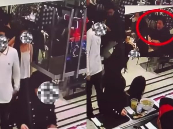 Viral Rekaman CCTV Wanita Ditendang Pria dari Belakang di Mal Jakpus, Korban Antre Berdiri di Gerai Bakso