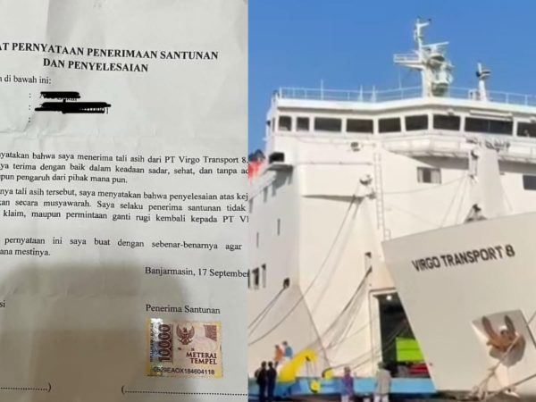 Viral Dugaan Surat Pernyataan Kapal Virgo Transport 8, Penumpang Selamat Harus Tanda Tangan dan Dilarang Buat Tuntutan