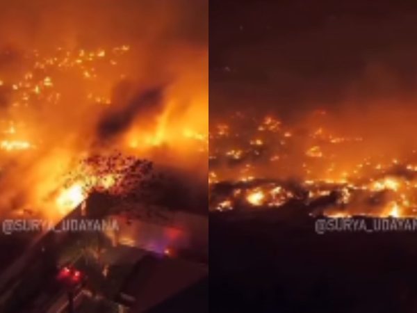 Kronologi Insiden Kebakaran di Legian Bali, Kepulan Asap Membumbung Tinggi dari Gudang Rongsokan